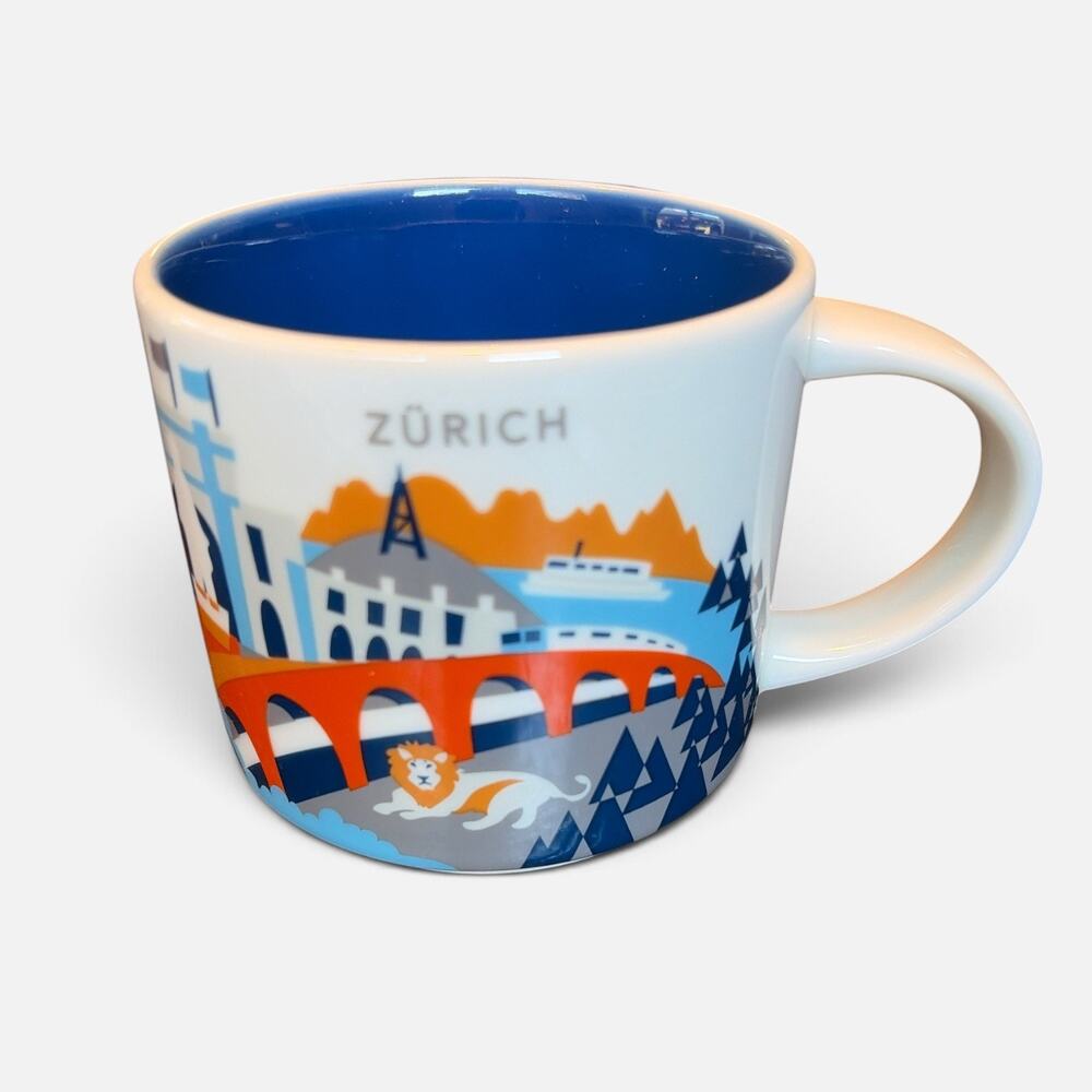 Starbucks Zurich You Are Here YAH Collection 2025 Coffee Tea Mug 14 oz